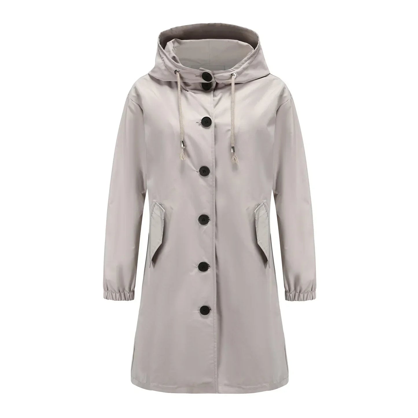 Variant image for Dam Trenchcoat Vattenavvisande Klassisk Stil Långt Tyg-1