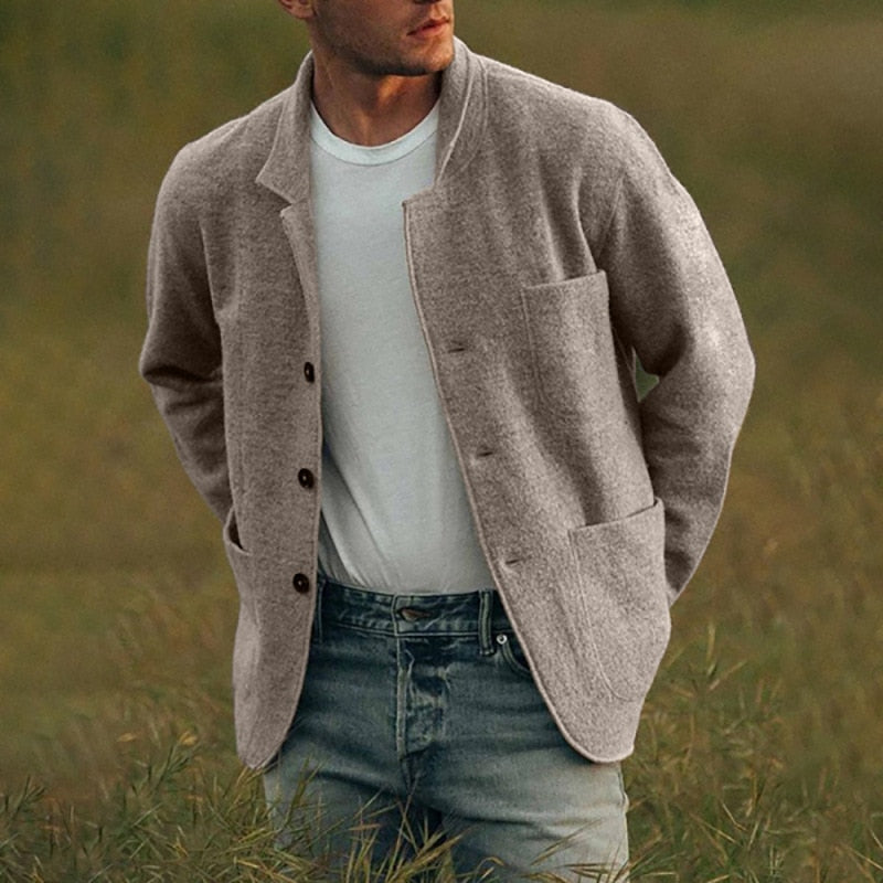 Variant image for Herrjacka Mångsidig Knappstängning Högkvalitativ Polyester-1