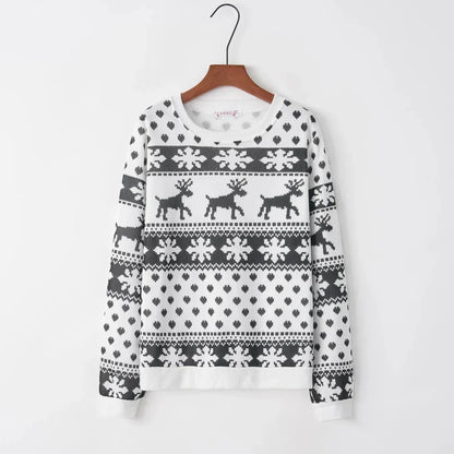 Kvinnor Vintertröja Festlig Design Mjuk Tygblandning-2