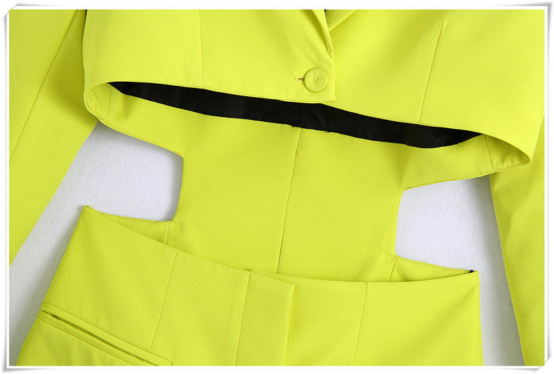 Damklänning Blazer Stil Polyester Miniklänning-5