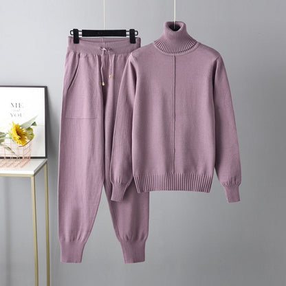 Variant image for Dam Byxor Jogger Stil Med Resår I Midjan Viskos Snygga Byxor-6