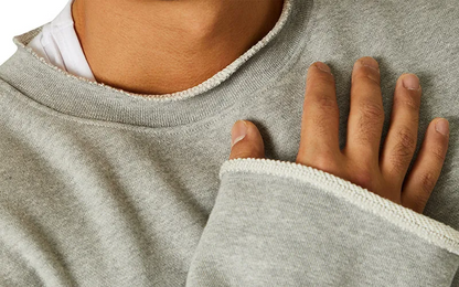 Herr Tröja Avslappnad 100% Bomull Löst Snitt 2