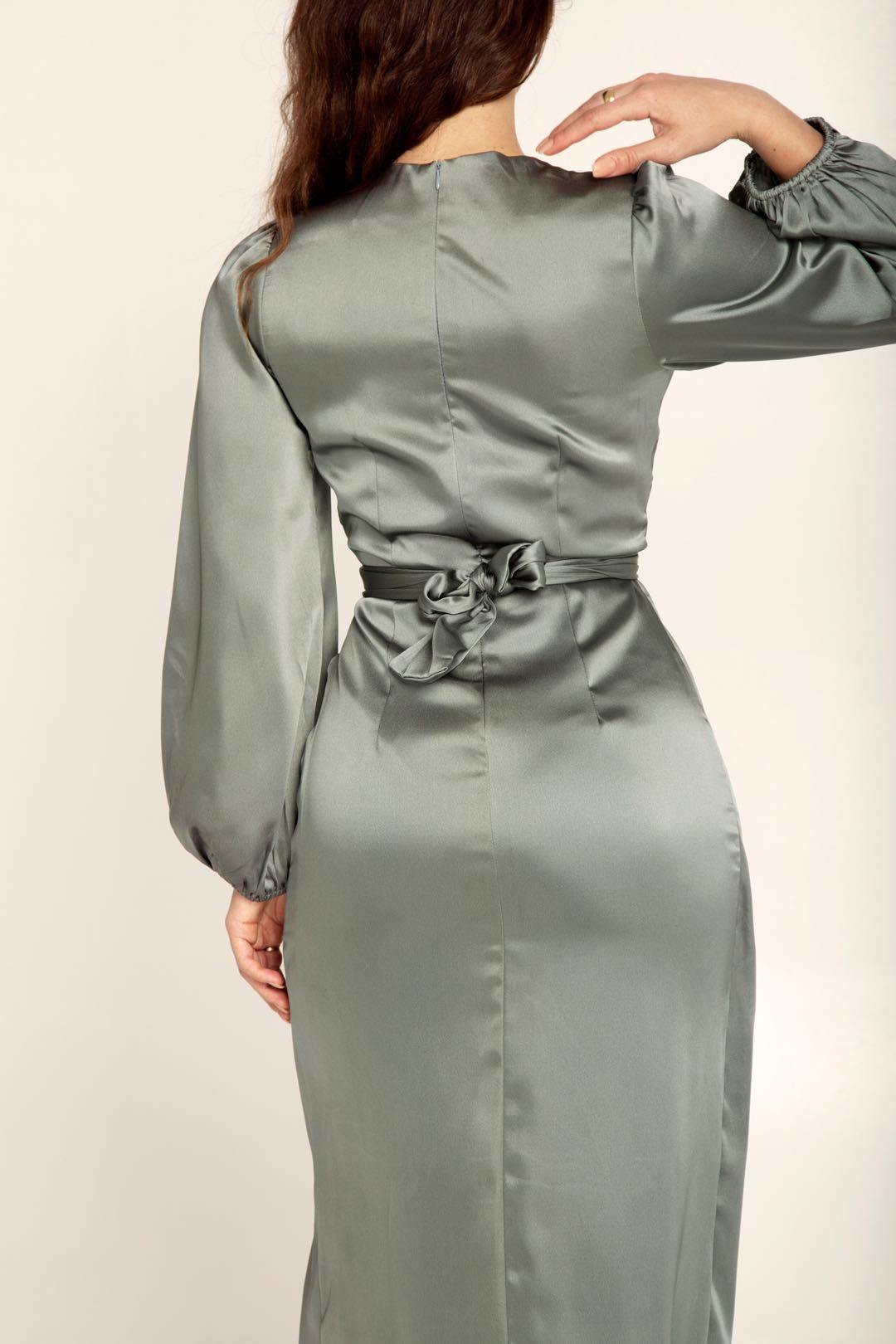 Dam Klänning Elegant Draperad Polyester För Speciella Tillfällen-3