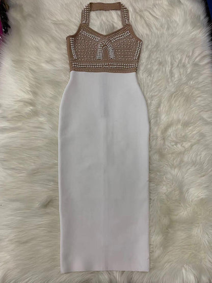Kvinnors Midi Klänning Bohemisk Rayon Utan Ärmar 6