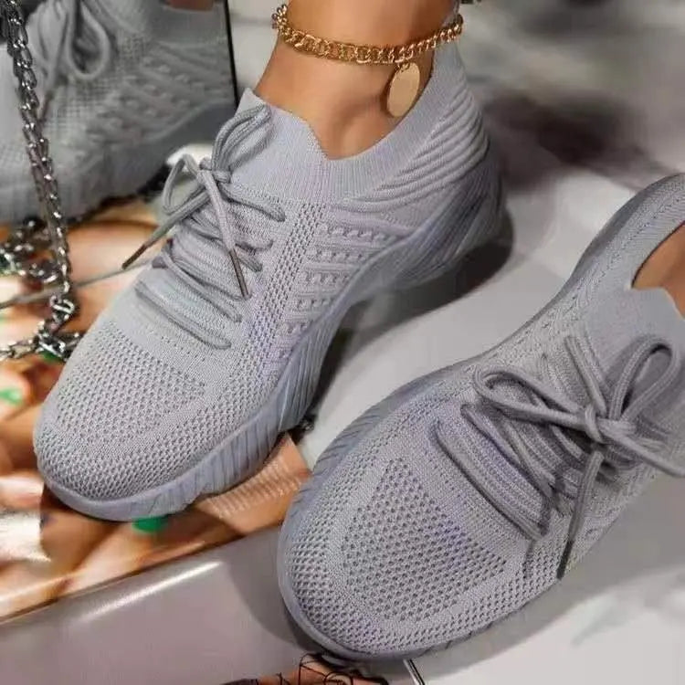 Kvinnors Sneakers Nät Design Stödjande Gummi 4