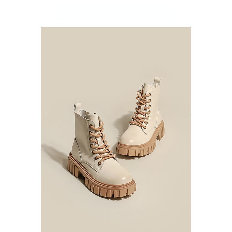 Kvinna Plattformstövlar Bekväm Hårdkläder-2