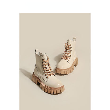 Kvinna Plattformstövlar Bekväm Hårdkläder-2