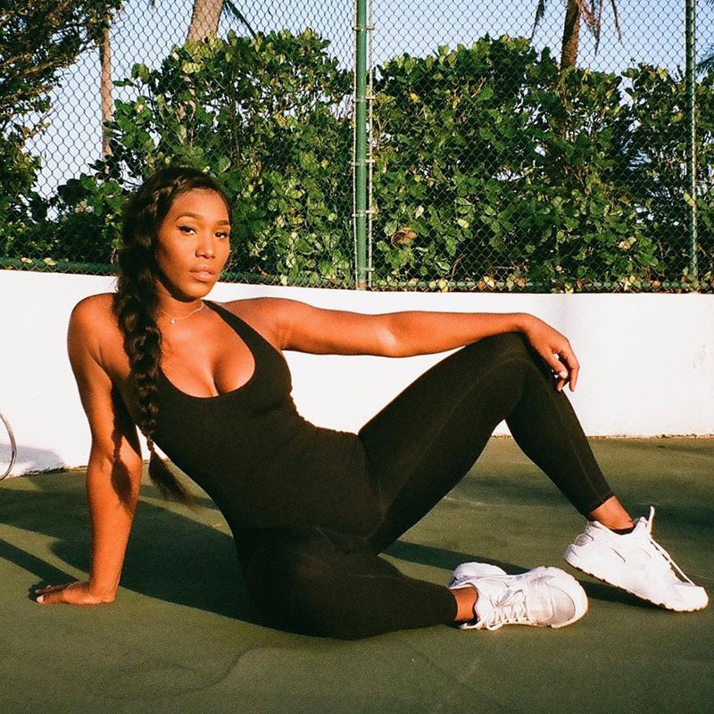 Dam Jumpsuit Tätt Passande Polyester Spandex med Speciell Design 2