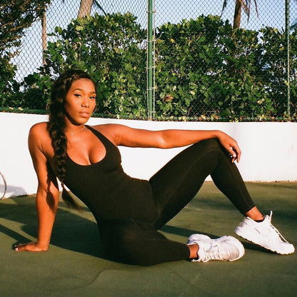 Dam Jumpsuit Tätt Passande Polyester Spandex med Speciell Design 2