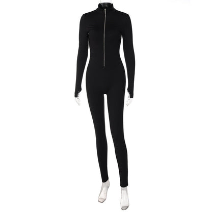 Dam Overall Vinter med Dragkedja i Polyester och Spandex-6