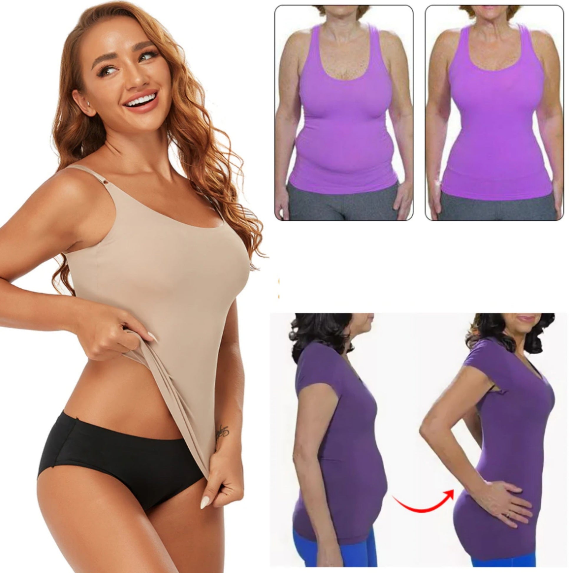 Snygga Damunderkläder Set Figursydd Elastan Nylon-4