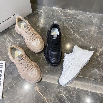 Damskor Bekväma Syntetisk Läder Lätta Skor för Alla Tillfällen-3