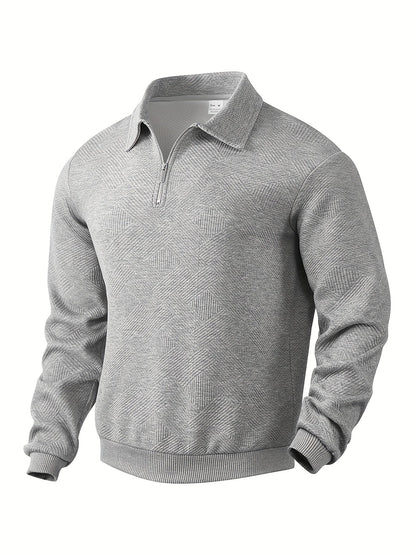 Herr Tröja Zip-up Geometrisk Design 100% Bomull 1