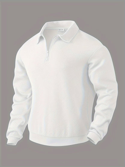 Herr Tröja Zip-up Geometrisk Design 100% Bomull 4