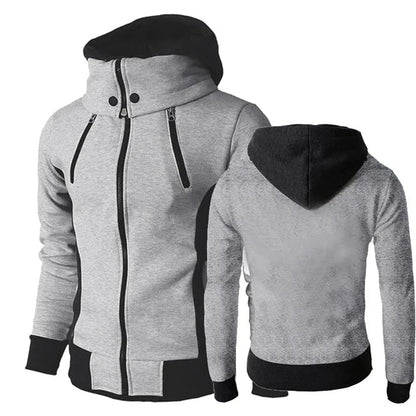 Herrtröja med Dragkedja i Varmt Polyester Material-4