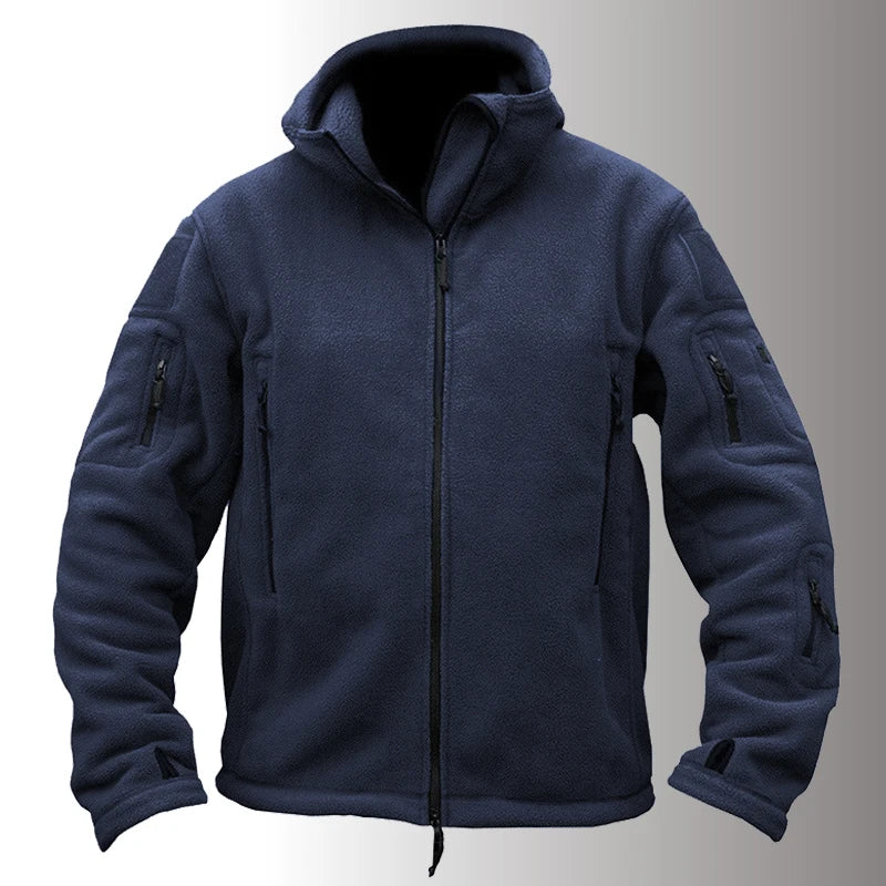 Hoodies Män Med Flera Fickor i Hög Kvalitet 100% Bomull-2
