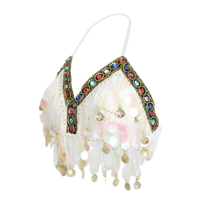 Dam Crop Top Pailletterad Akryl-3