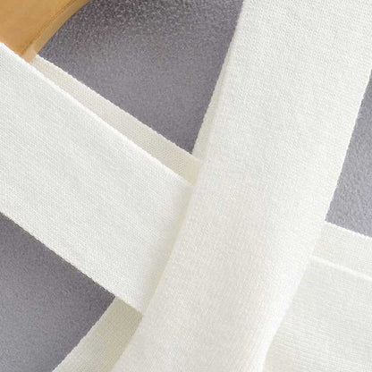 Vit Dam Blus Långa Ärmar Polyester V-Ringning-2