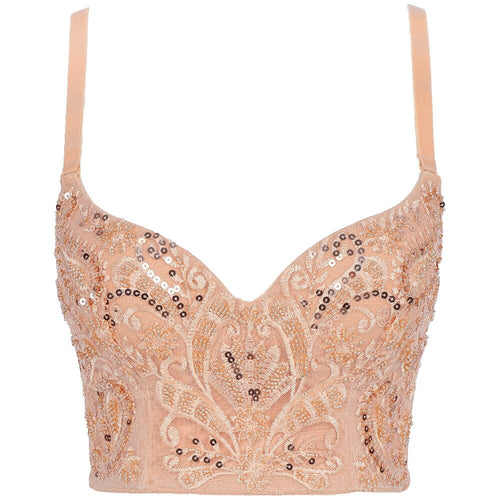 Dam Spaghetti Topp Paljett Polyester Glittrig För Fest och Vardag 1