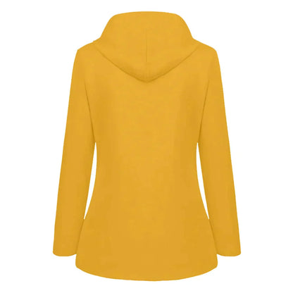Damenjacke Wasserdicht Elegantes Design mit Verstellbarer Kapuze und Praktischen Taschen-3
