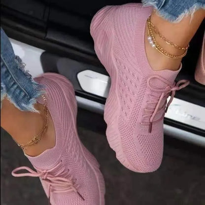Kvinnors Sneakers Nät Design Stödjande Gummi 13