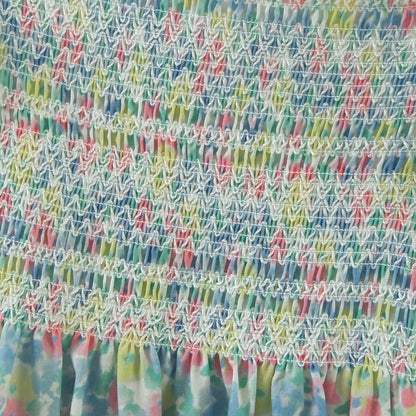 Kvinna Blommaklänning Ruffles Polyester Luftig Design-5