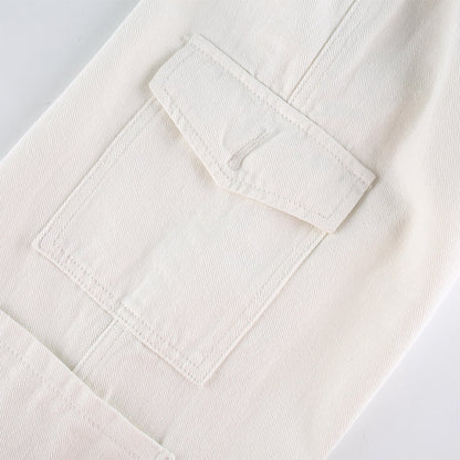 Dam Jeans Hög Midja Ljust Tvättade Bomull och Spandex 6