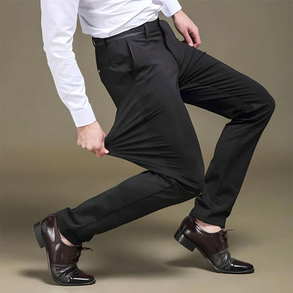 Herrbyxor Stretchbomull och Spandex Regelbunden Passform 4