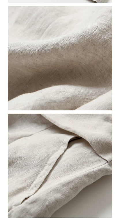 Dam Bred Benbyxor Hög Midja med Resår i Midjan Snygga Bomullsblandning 4