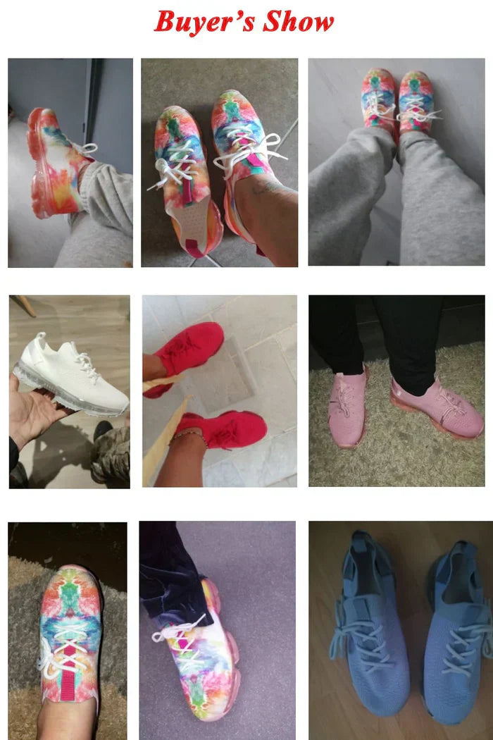 Kvinnors Sneakers Ortopedisk Design Andningsbara Syntetiska Tyger 3