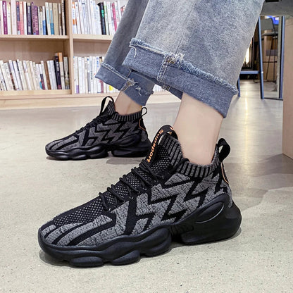Variant image for Dam Hög Top Sneaker Vävda Detaljer Högkvalitativt Tyg-23