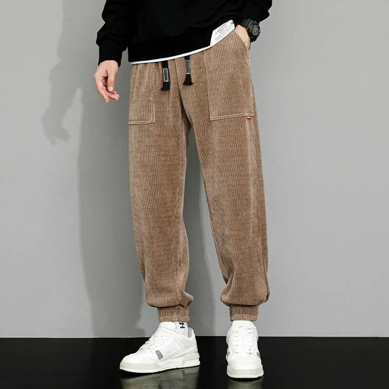 Mäns Joggingbyxor Avslappnad Isolerande Material 9