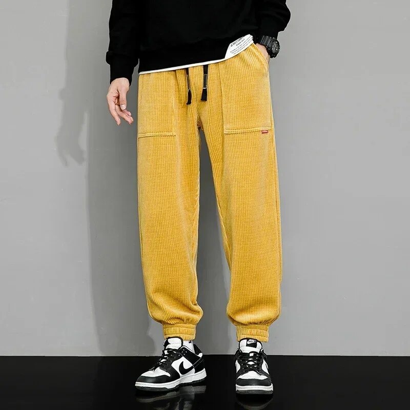 Mäns Joggingbyxor Avslappnad Isolerande Material 14