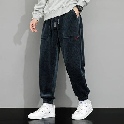 Mäns Joggingbyxor Avslappnad Isolerande Material 6