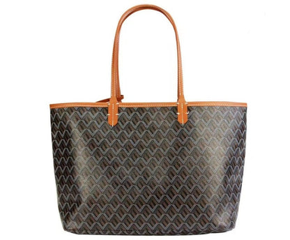 Kvinnors Handväska Elegant Monogram Hållbart Tyg-3