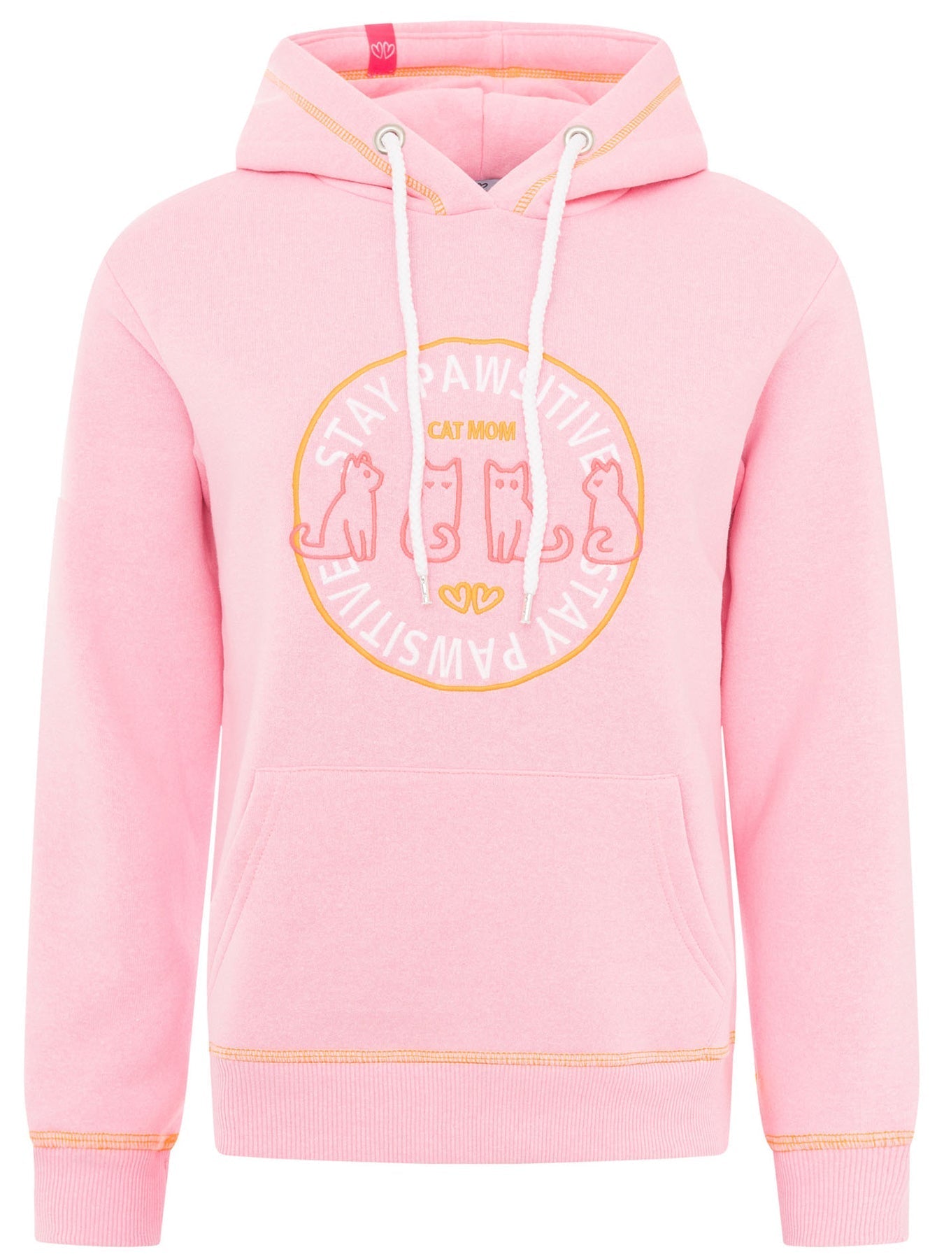 Dam T-shirt Avslappnad Passform 100% Bomull Cat Mom-1