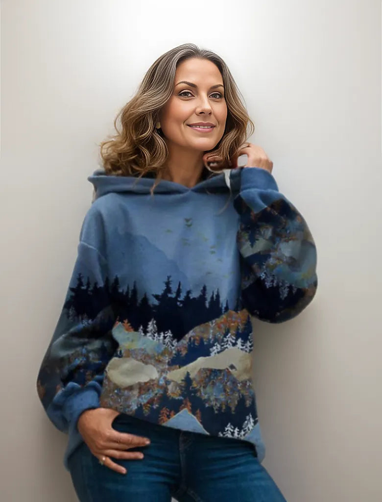 Hoodie Herr Avslappnad Stil Mjuk Bomull 1
