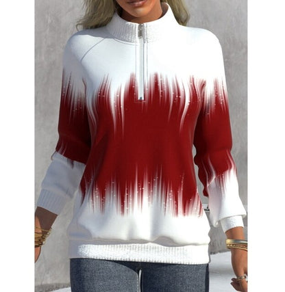 Dam Sweatshirt Klassisk Design Mjuk Bomull Tjocktröja-2