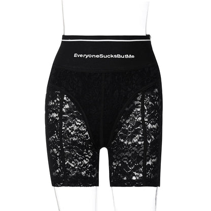 Damleggings Blommönster Tätt Monterande Polyester Hög Midja-5