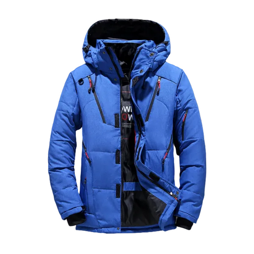 Herr Vinter Parka Vattentät Polyester med Justerbar Huva 1