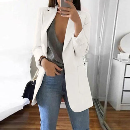Dam Blazer Modern Design Ullmix Elegant och Tidlös-5