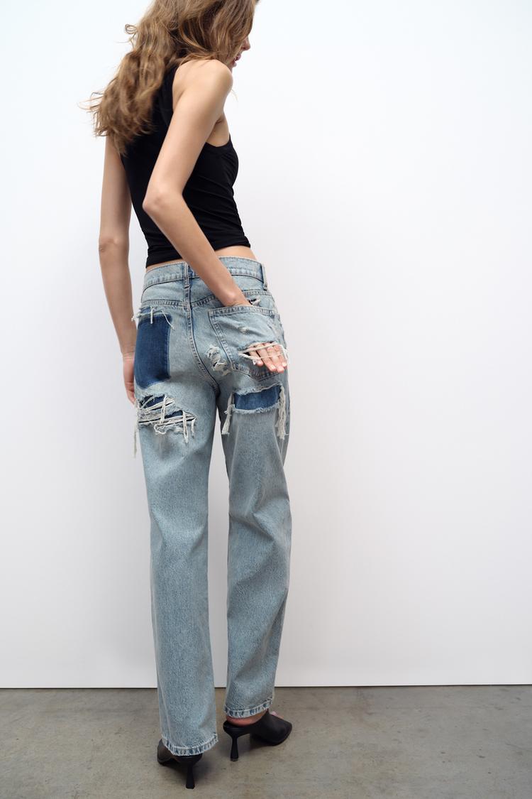 Kvinnors Fickjeans Mångsidig Denim med Praktiska Fickor 4