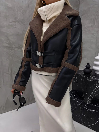 Svart Vinterkappa Dam i Mjuk Fleece med Långa Ärmar – Elegant Lång Kappa för Kalla Dagar 6