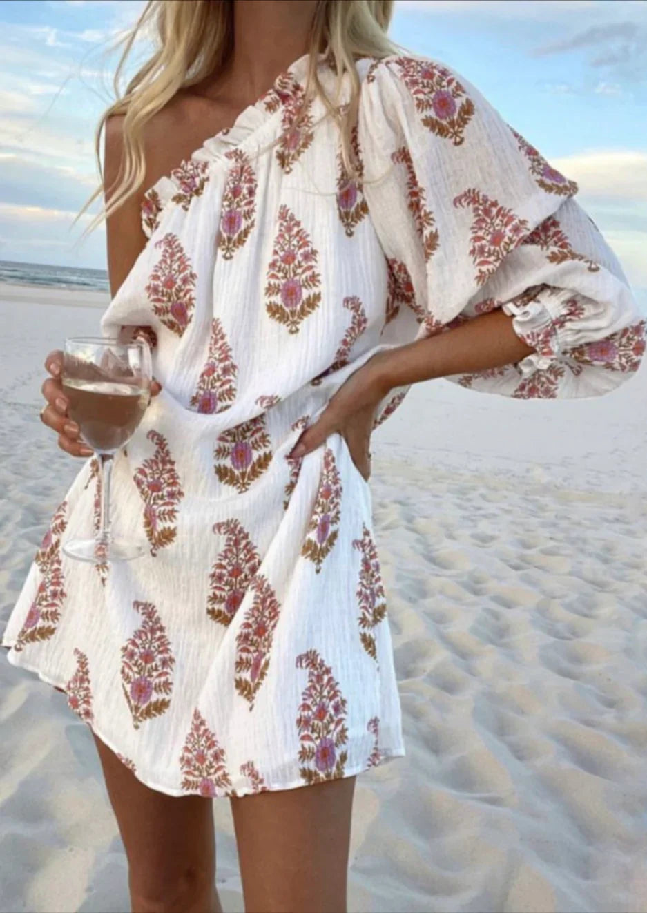 Dam Sommarklänning Elegant Polyester - Perfekt för Midsommar och Bröllopsgäst-2