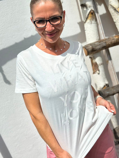 Dam T-shirt Rund Halsringning 100% Bomull Ledig Passform-5