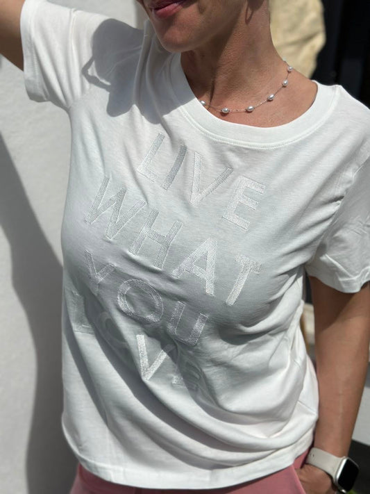 Dam T-shirt Rund Halsringning 100% Bomull Ledig Passform-1