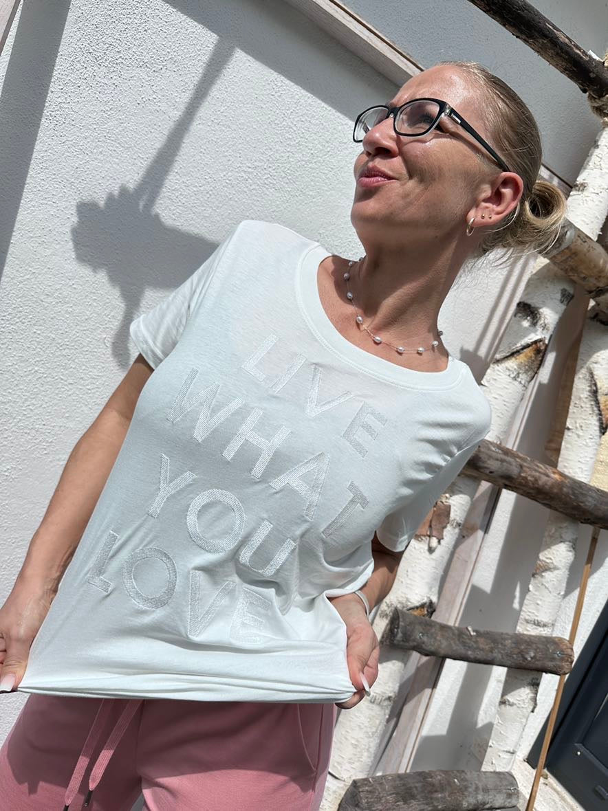 Dam T-shirt Rund Halsringning 100% Bomull Ledig Passform-6