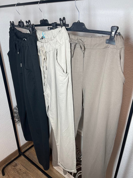 Dam Joggpants Avslappnad Tjockt Material-1