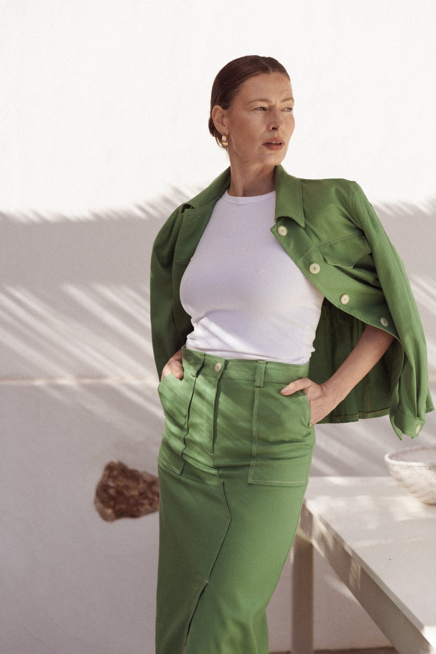 Variant image for Damkjol Knapp Blixtlås 100% Bomull med Fickor-1