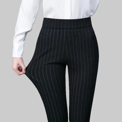 Stretchbyxor Dam Hög Midja Elastisk Material för Komfort och Stil-4